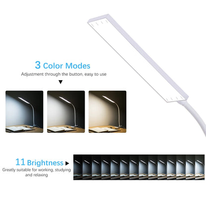 5W Adjustable Clamp Desk Lamp with USB Port